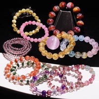 Toutes sortes de bracelets de pierres précieuses naturelles 6mm à 16mm Liquidation Stock Promotion des ventes