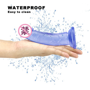 Jouets sexuels adultes colorés godes réalistes pénis gelée <span class=keywords><strong>ventouse</strong></span> <span class=keywords><strong>gode</strong></span> <span class=keywords><strong>Transparent</strong></span> pour les femmes - Product Image 6
