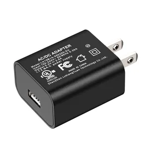 Usb Power Adapter Plug For Us 5v 2a 10w Fast 5 Volt 2 Amp Wall Usb Charger With UL CUL FCC Approved For Tablet Mobile Phone