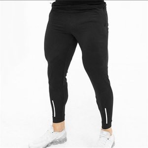 MAX New Reflective Printing <strong>Black</strong> <strong>Joggers</strong> 90% Nylon 10% Spandex Track Pants Men <strong>Slim</strong> <strong>Fit</strong> - Product Image 1