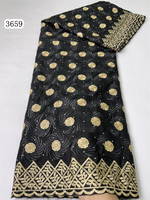 3659 Meilleur Prix de Gros Tissu de Dentelle Africaine Nigeria Autriche Dubaï Sénégal Lafaya Dentelle Suisse Voile en Suisse pour Femmes