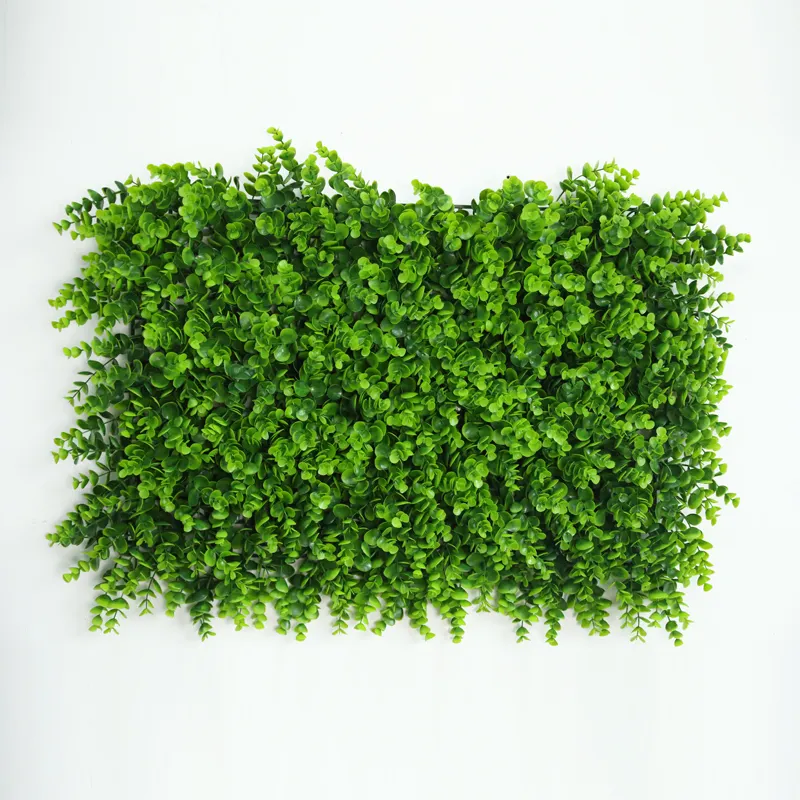 Neuheiten 40x60 cm künstliche Eukalyptus vertikale Garten Kunststoff Pflanze Hecke Wand Buchsbaum Hecken platte Home Dekoration