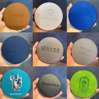 Vente flash - Sous-verre en cuir personnalisé rond pour tasse à thé ou à café, décoration de table, tapis durable pour tasse, sous-verre pour restaurants et boissons