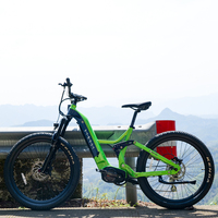 VTT Vélo de Montagne à Moteur Central Batterie Lithium 48V Suspension Intégrale Freins à Disque Hydrauliques Cadre en Aluminium Sans Balais Haute Vitesse