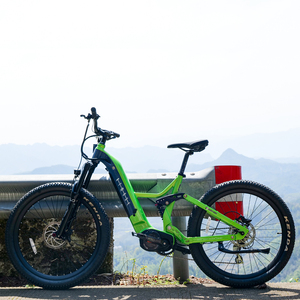 VTT Vélo de Montagne à Moteur Central Batterie Lithium 48V Suspension Intégrale Freins à Disque Hydrauliques Cadre en Aluminium Sans Balais Haute Vitesse - Product Image 5