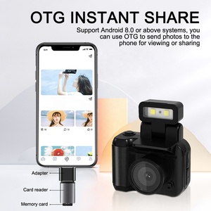 Mini 1080P HD DV máy ảnh monoreflexes Máy quay phim với CMOS đèn Flash màn hình LCD-nightshot và microSD chức năng bổ sung - Product Image 2