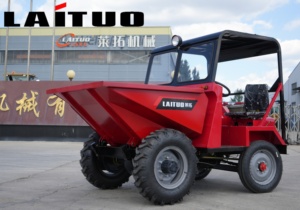 Мини-самосвал LaiTuo китайского производства, дизельный двигатель, колесная формула 4x4, объем ковша 0,622 м³, гарантия 6 месяцев - самосвал - Product Image 2
