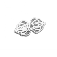 Personnalisé De Luxe Unique Pave Diy En Vrac Fabricant Fermoir Clip De Verrouillage En Argent 925 14mm Charme Bijoux Zircon Fermoirs pour Collier De Perles
