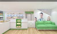 Aménagement intérieur de pharmacie, présentoirs sur mesure, comptoirs et mobilier pour la décoration de pharmacie.