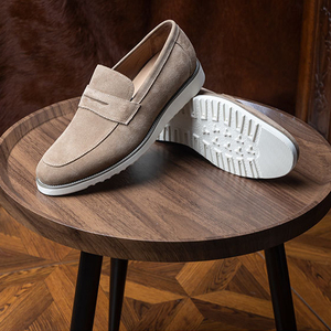 Eleganti <span class=keywords><strong>mocassini</strong></span> in pelle scamosciata di alta qualità da <span class=keywords><strong>uomo</strong></span> fatti a mano in vera pelle mocassino pelle di vacchetta scarpe Casual Shopping per escursioni uso quotidiano - Product Image 6