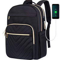 Ensemble multifonctionnel de trois pièces pour le voyage d'affaires Sac à dos scolaire Chargement USB Sac à dos d'ordinateur pour étudiants Sac pour ordinateur portable