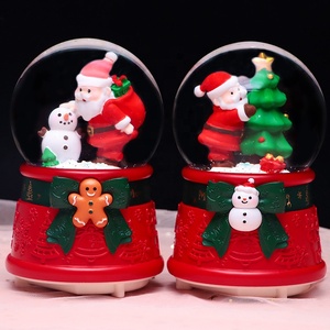 2026 nuevo Santa Claus bola de cristal caja de música dibujos animados brillante regalo de Navidad para niños y estudiantes - Product Image 2
