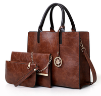 Herald Fashion — sacs à main en cuir PU, lot de 3 pièces de sacs à bandoulière Simple, sac à poignée supérieure solide pour femmes