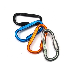 बोल्ड 8 सेमी लॉकिंग डी-आकार का पर्वतारोहण त्वरित रंगीन लटकाने वाली विमानन एल्यूमीनियम मिश्र धातु के आकार का बकसुआ - Product Image 2