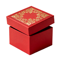 Boîte cadeau en carton transparent recyclable, logo argenté personnalisé, emballage pour chocolat, parfum, savon, boîte écologique