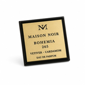 Étiquette de bouteille en alliage d'aluminium, étiquette de parfum, design personnalisé pour flacons de parfum - Product Image 3