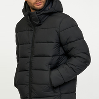 Veste matelassée pour homme, chaude pour l'hiver, à capuche, écologique, respirante, style décontracté, rembourrage épais, pour un usage quotidien, offrant un ajustement confortable