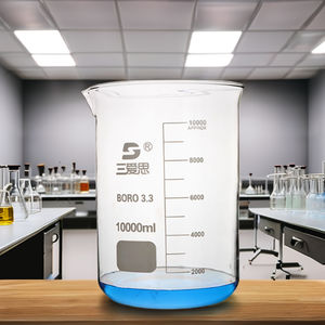 उच्च तापमान प्रतिरोधी ग्लास बेकर्स, स्आउट के साथ बीकर, कम बीकर प्रयोगशाला उपकरण 10000 मिलीलीटर - Product Image 5