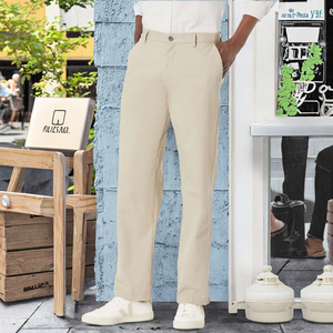 Pantalones de Golf Ligeros Casuales para Hombre, Cintura Elástica, Estilo Vintage, Chinos Regulares con Logotipo Personalizado, Tela de Lona - Product Image 2