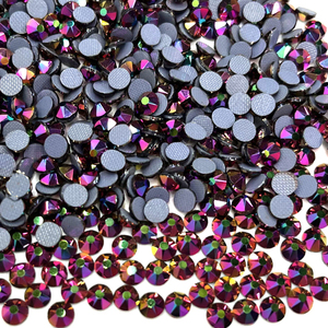 Ss20 #8 lớn và 8 Nhỏ 16 vết cắt tăng Vàng AB sửa chữa nóng Rhinestone sắt trên Rhinestone hotfix strass cho hàng may mặc - Product Image 2
