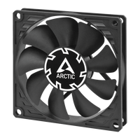 Ventilador ARCTIC P8 Slim PWM PST para PC, Ventilador de Caja de 80 mm, Optimizado para Presión Estática PST, Ventilador de CC, Ultra Delgado de 15 mm, 300-3000 rpm - Negro