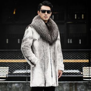 Cappotto Invernale da <span class=keywords><strong>Uomo</strong></span> con Collo a Scialle <span class=keywords><strong>in</strong></span> Finta Pelliccia di Visone, Spesso, Morbido e Soffice - Product Image 3