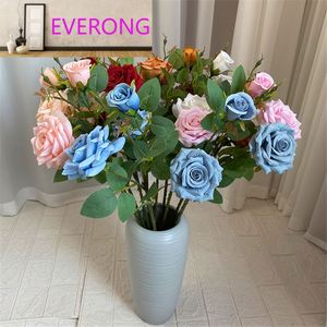 Fleur artificielle rose de <span class=keywords><strong>Paris</strong></span> à 3 têtes de qualité supérieure, fabrication chinoise, personnalisable - Product Image 2
