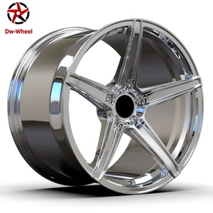 Jantes en alliage personnalisées DW, 5 branches, chromées, <span class=keywords><strong>17</strong></span>, 18, 20 pouces, 5x114.3, 5x120, 5x112, 5x108 pour Lexus, Toyota 350Z, 370Z, Nissan, Infiniti - Product Image 5