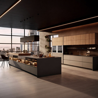 Ensemble d'armoires de cuisine BALOM, style moderne personnalisé, modulaire, RTA, armoires de rangement de cuisine, prêt à assembler