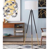 Lampadaire LED Nordique Moderne Simple en Fer avec Télécommande pour Salon, Canapé, Chambre à Coucher, Chevet, Bureau, Table Basse, Trépied Vertical