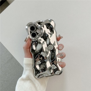 Funda para Teléfono de Mujer con Diseño de Ondas 3D en Colores Dulces Estilo Ins, Creativa, Electrochapada, Antigolpes, de TPU Suave para iPhone 16 Pro 15 14 - Product Image 6