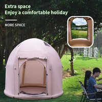 Tente gonflable de grande capacité pour camping en plein air tente pliante rotative épaissie et étanche à la pluie