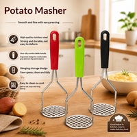 Keuken Gadgets Restaurant Roestvrij Staal Babyvoeding Muddler DIY Ei Bakken Groente Salade Knoflook Aardappelstamperen Ricers Crusher
