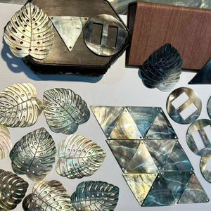 Özel tasarım logo doğal anne inci kabuk kolye DIY takı yapımı Hawaii-Inspired <span class=keywords><strong>Frangipani</strong></span> Charms ile paspas kabuk - Product Image 4