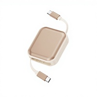 Câble de charge rapide rétractable USB-C vers USB-C 240W avec blindage tressé Emark et gaine TPE pour iPhone 17, tablette, voiture, téléphone portable