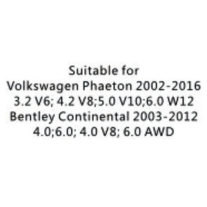 Pièces de réparation pour suspension pneumatique, amortisseur et support de suspension pour Volkswagen Phaeton Continental, modèles 2002-2016. - Product Image 4