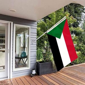 3x5FT Polyester Cheap Price Sudan Country <b>Flag</b> and National <b>Flag</b> With Two Grommets - Product Image 2
