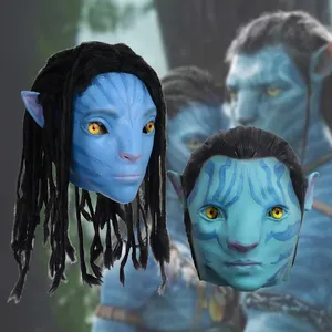 Film Cosplay Avatar Masker Latex Unisex Adult Avatar De Manier Van Water Halloween Kostuums Feesthelm Rekwisieten
