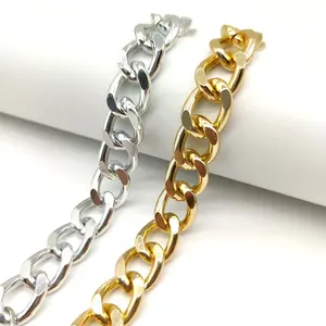 Metal alumina chain clothing accessories clothing decoration twisted chain bracelet anklet pants chain 3.8(15*20)mm