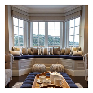 Grande fenêtre en <span class=keywords><strong>verre</strong></span> minimaliste moderne, cadre de <span class=keywords><strong>baie</strong></span> <span class=keywords><strong>vitrée</strong></span> en aluminium du sol au plafond avec siège pour maisons et panneaux de <span class=keywords><strong>verre</strong></span> - Product Image 3