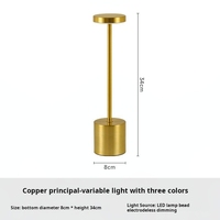 Lampe de bureau LED I-Design en métal à chargement simple pour bar restaurant ornement de bureau extérieur