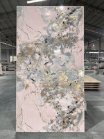 Panneau mural en PVC 3D en relief, style moderne, texture marbre, haute brillance, imperméable, ignifuge, panneau rigide pour villa