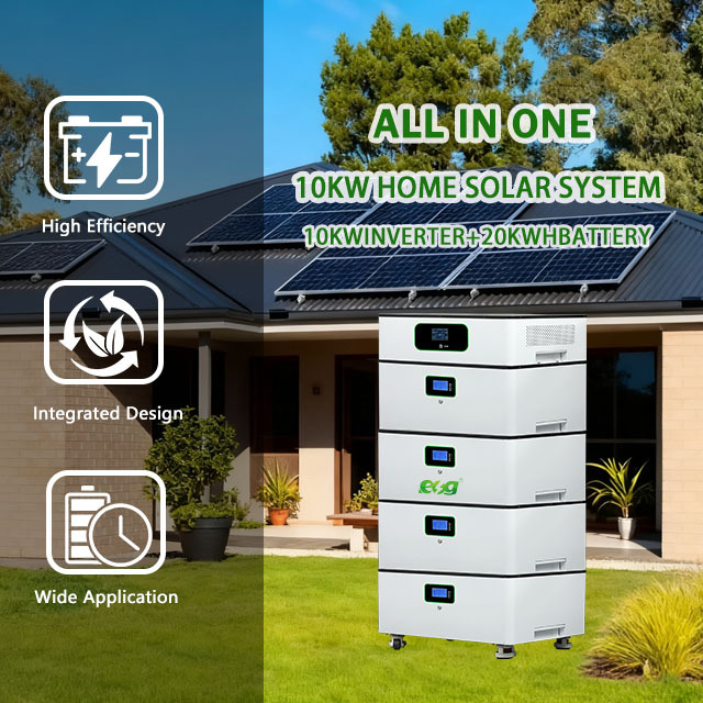 ESG 10KW All-in-One MPPT Lithium Ion Off-grid Solar System Kit (Home)-Energy Storage with Inverter and Solar Panels