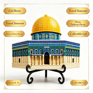 Placa Decorativa Islámica 3D de Poliresina con Diseño de Ciudades de Oriente Medio, Recuerdo de Viaje, Adorno de Mesa, Decoración para el Hogar, Regalo, Venta al Por Mayor Personalizada - Product Image 3