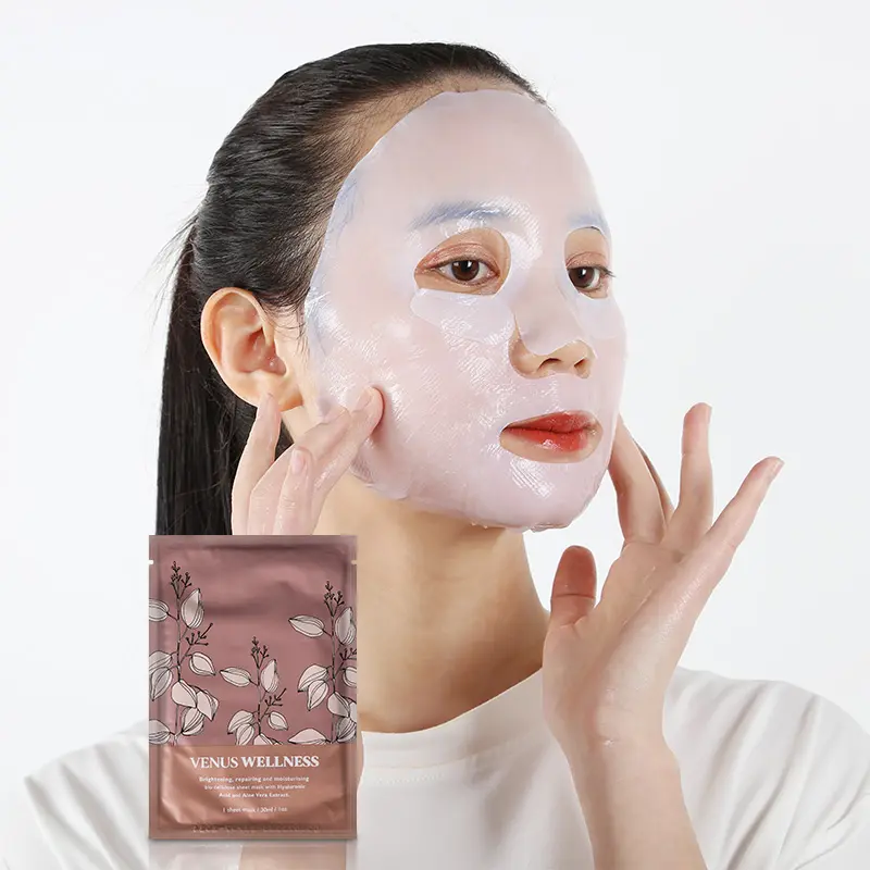 Coreano Skin Care Products Clareamento Hidratante Nutritivo Orgânico Bio Celulose Coco Folha Máscara Patch Facial