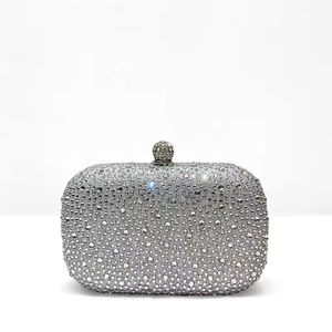 New Shiny Bling Luxury Evening Bags Women's Gold Silver <b>Wedding</b> <b>Clutch</b> with Rhinestone Purses Crystal Handbag Bag - Product Image 5