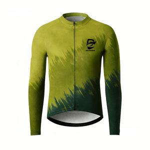 Vêtements de sport de plein air légers et respirants de qualité supérieure, à séchage rapide, coupe ajustée, doux et respirants, maillot de cyclisme à manches longues - Product Image 2