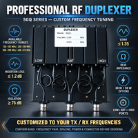 Duplexeur UHF VHF 6 cavités 400 512 136 182 MHz N Femelle 50W pour système d'antenne de station de base répéteur talkie-walkie