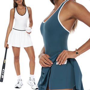 Conjuntos de Falda y Top Deportivo YIYI de Verano, Sexy, a la Moda, con Sujetador Deportivo Antichoque y Pantalones Cortos Interiores, Dos Capas, para Golf - Product Image 1