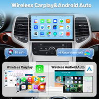Radio de Coche Android de 9 Pulgadas para Jeep Grand Cherokee 2008-2012, Pantalla Táctil IPS de Cuatro Núcleos, CarPlay Inalámbrico, GPS, Bluetooth, Reproductor de DVD